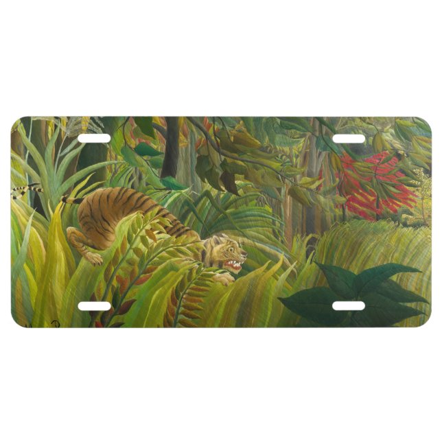 Henri Rousseau - Surprised! License Plate (Front)