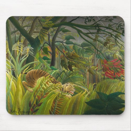 Henri Rousseau _ Surprised Mouse Pad