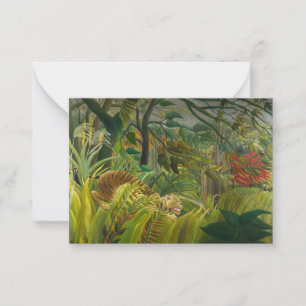 Henri Rousseau - Surprised! Note Card