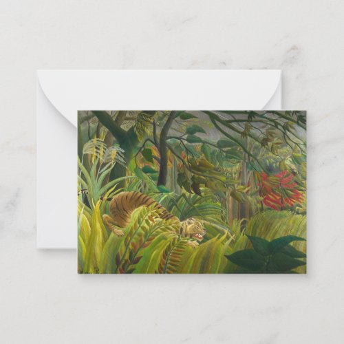 Henri Rousseau _ Surprised Note Card