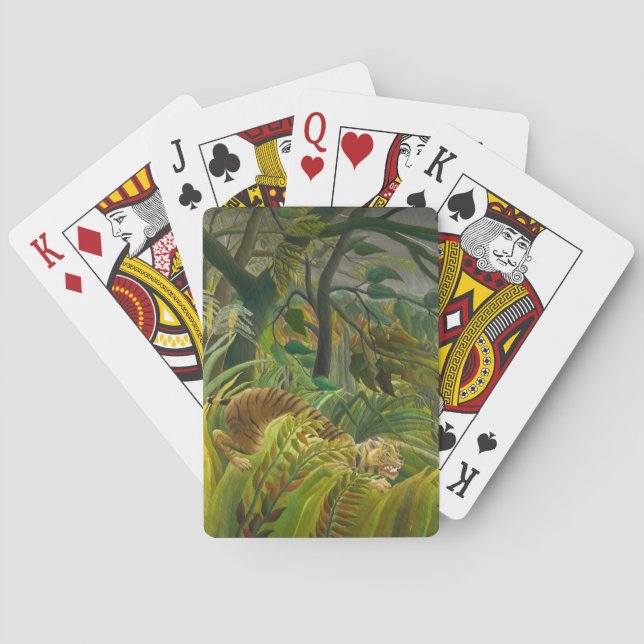 Henri Rousseau - Surprised! Poker Cards (Back)