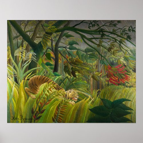 Henri Rousseau _ Surprised Poster