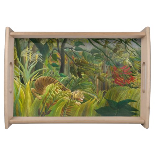 Henri Rousseau _ Surprised Serving Tray