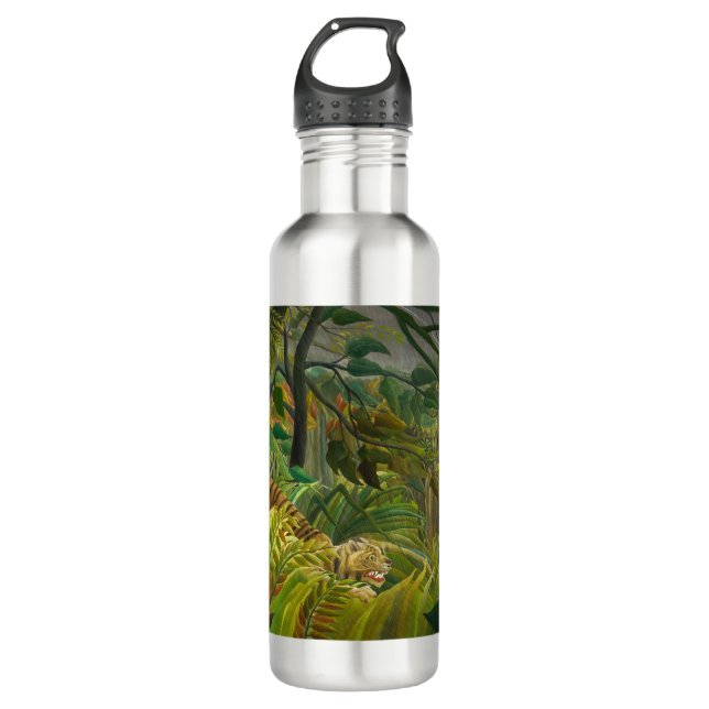 Henri Rousseau - Surprised! Stainless Steel Water Bottle (Front)