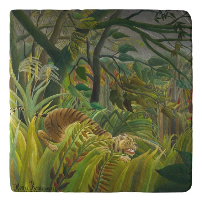 Henri Rousseau - Surprised! Trivet (Front)