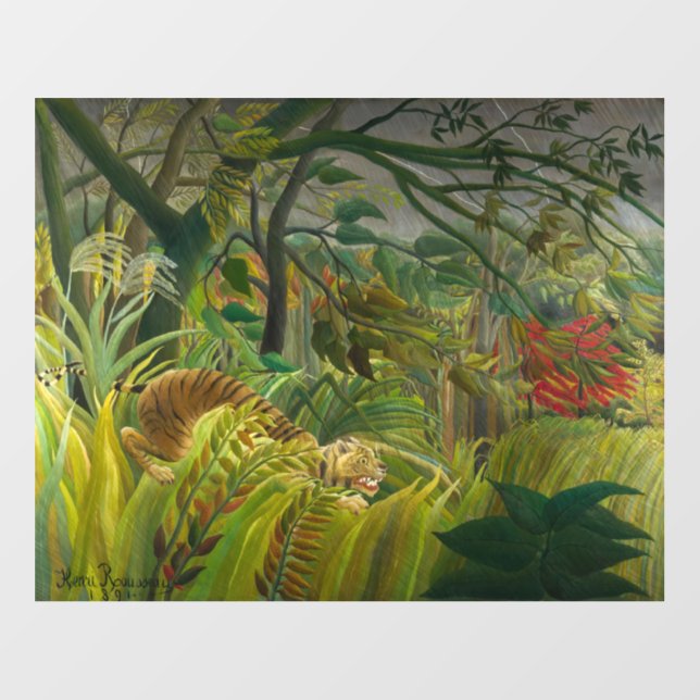 Henri Rousseau - Surprised! Wall Decal (Front)