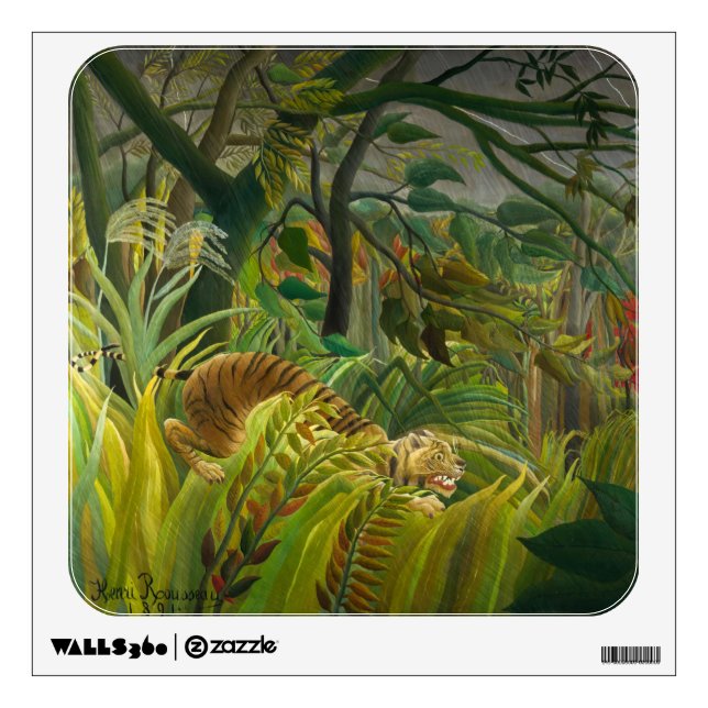 Henri Rousseau - Surprised! Wall Decal (Front)