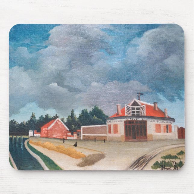Henri Rousseau - The Chair Factory Mouse Pad (Front)