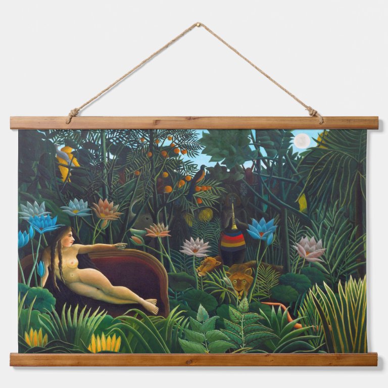 Henri Rousseau The dream 1910 (Le R&#234;ve) CC0331 Hanging Tapestry