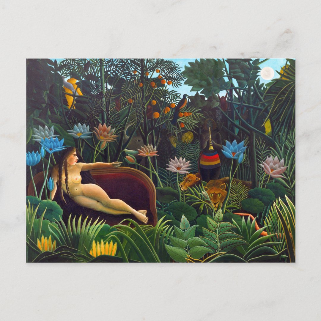 Henri Rousseau The dream 1910 (Le R&#234;ve) Na&#239;vist Postcard