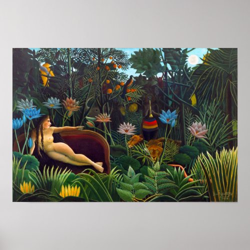 Henri Rousseau The dream 1910 Standard frame Poster