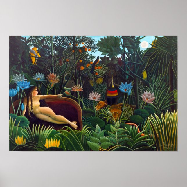 Henri Rousseau The dream 1910 (Standard frame) Poster (Front)