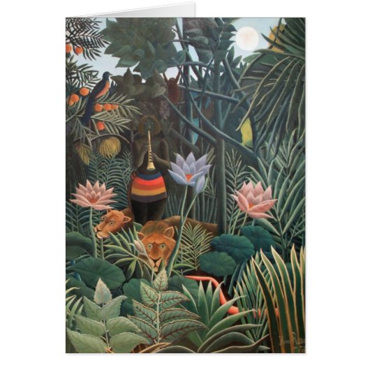 Henri Rousseau The Dream Jungle Flowers Surrealism (Front)