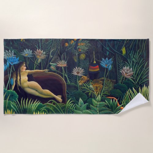 Henri Rousseau _ The Dream  Le Reve Beach Towel