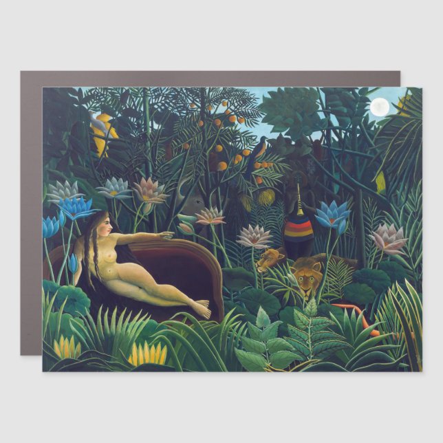 Henri Rousseau - The Dream / Le Reve Car Magnet (Front)
