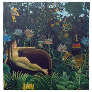 Henri Rousseau - The Dream / Le Reve Cloth Napkin