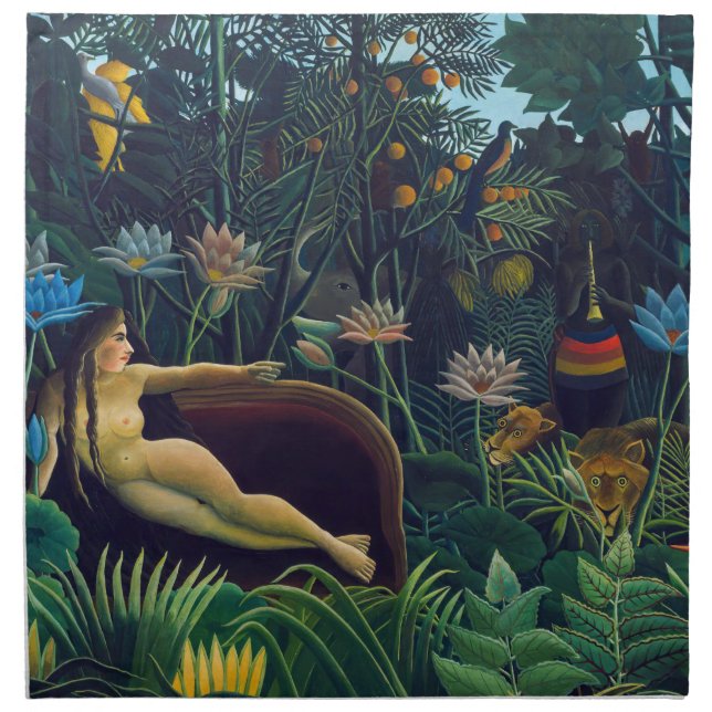 Henri Rousseau - The Dream / Le Reve Cloth Napkin (Front)