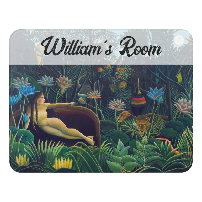 Henri Rousseau - The Dream / Le Reve Door Sign (Contemporary Front)