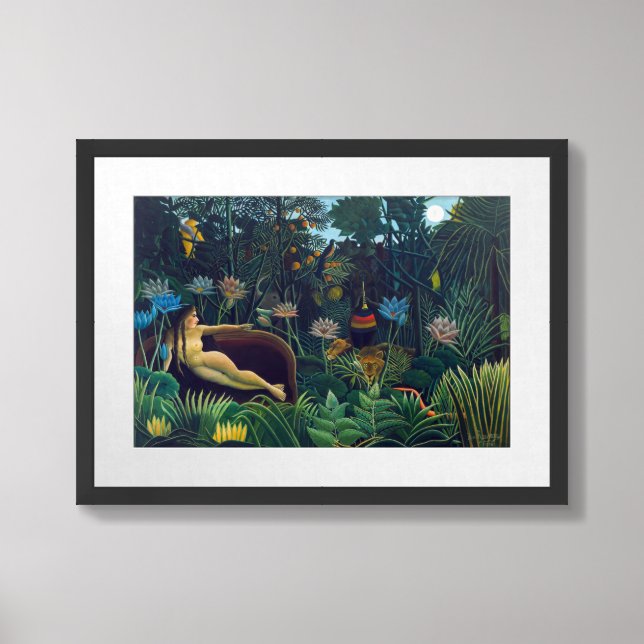 Henri Rousseau - The Dream / Le Reve Framed Art (Framed Front)
