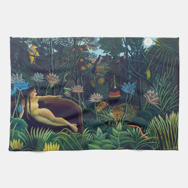 Henri Rousseau - The Dream / Le Reve Kitchen Towel (Horizontal)