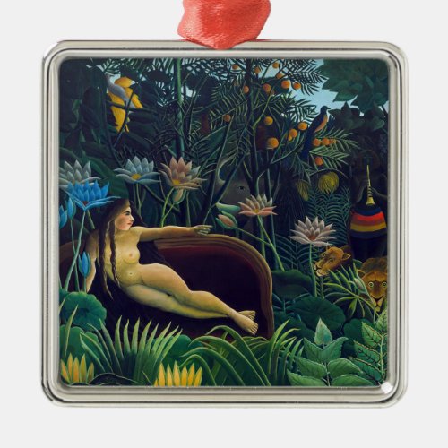 Henri Rousseau _ The Dream  Le Reve Metal Ornament