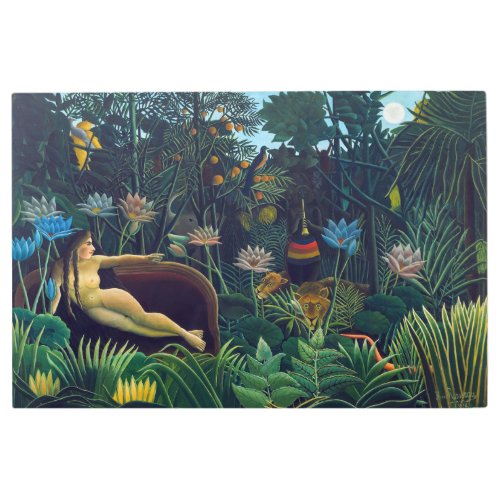 Henri Rousseau _ The Dream  Le Reve Metal Print