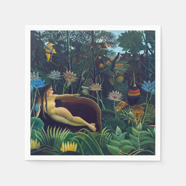 Henri Rousseau - The Dream / Le Reve Napkins (Front)
