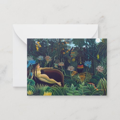 Henri Rousseau _ The Dream  Le Reve Note Card