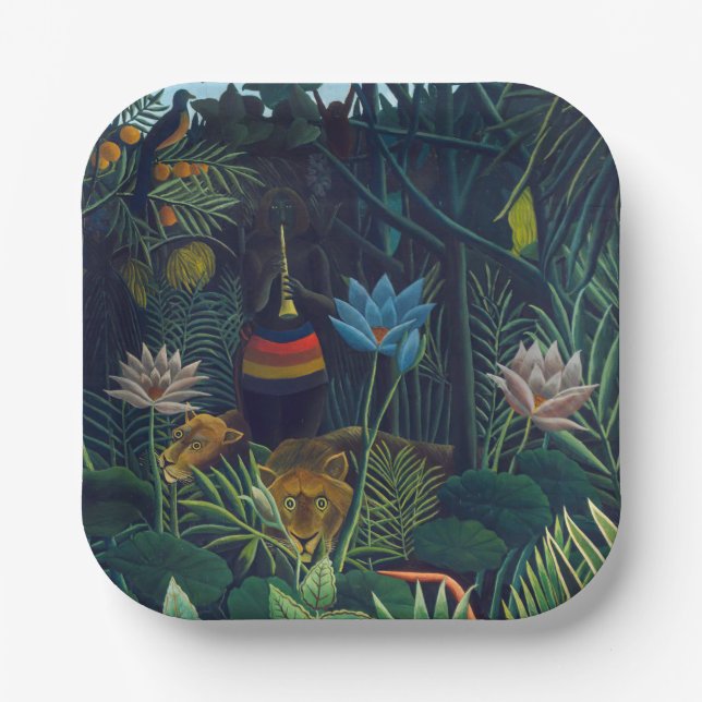 Henri Rousseau - The Dream / Le Reve Paper Plates (Front)