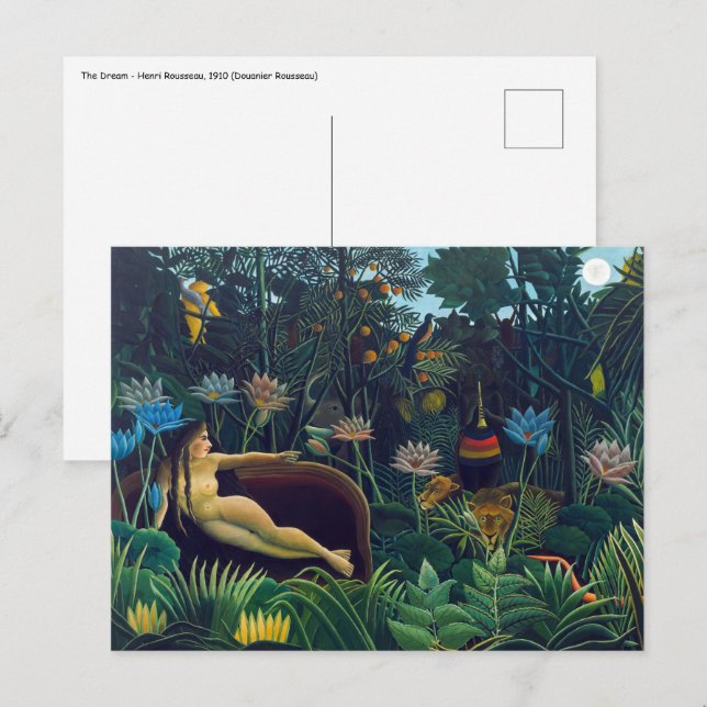Henri Rousseau - The Dream / Le Reve Postcard (Front/Back)