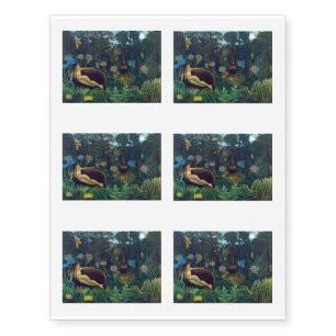 Henri Rousseau - The Dream / Le Reve Temporary Tattoos