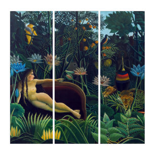 Henri Rousseau - The Dream / Le Reve Triptych