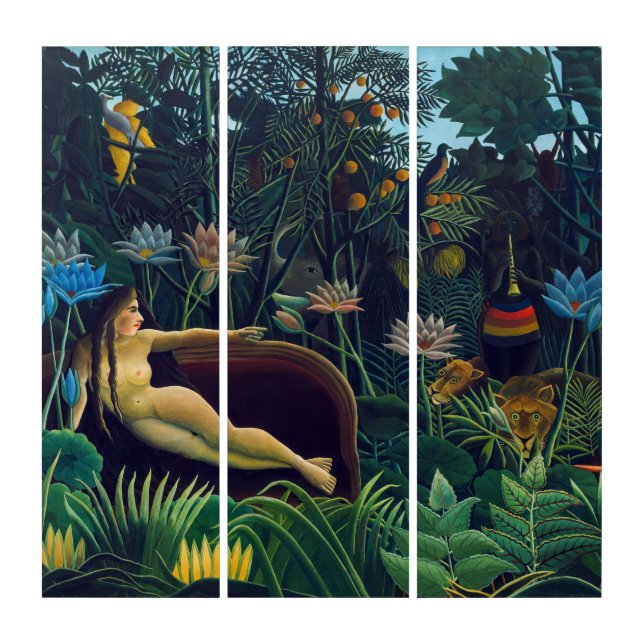 Henri Rousseau - The Dream / Le Reve Triptych (Front)
