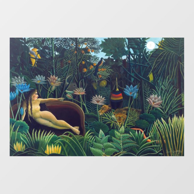 Henri Rousseau - The Dream / Le Reve Wall Decal (Front)
