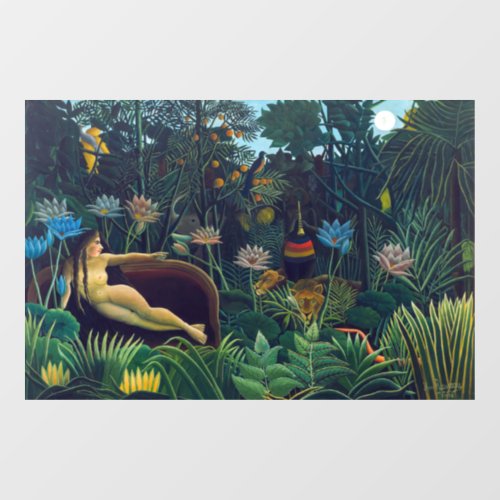 Henri Rousseau _ The Dream  Le Reve Window Cling