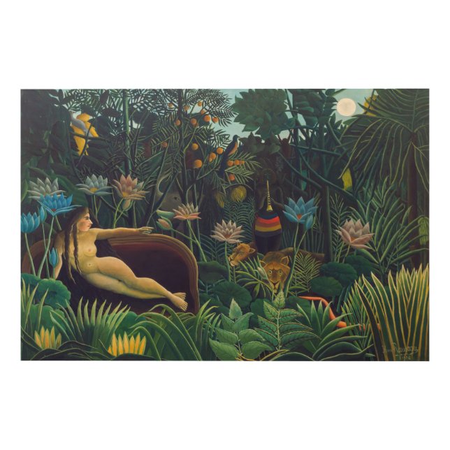 Henri Rousseau - The Dream / Le Reve Wood Wall Art (Front)