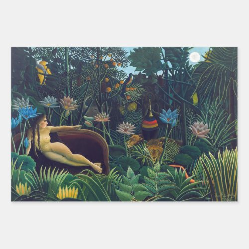 Henri Rousseau _ The Dream  Le Reve Wrapping Paper Sheets