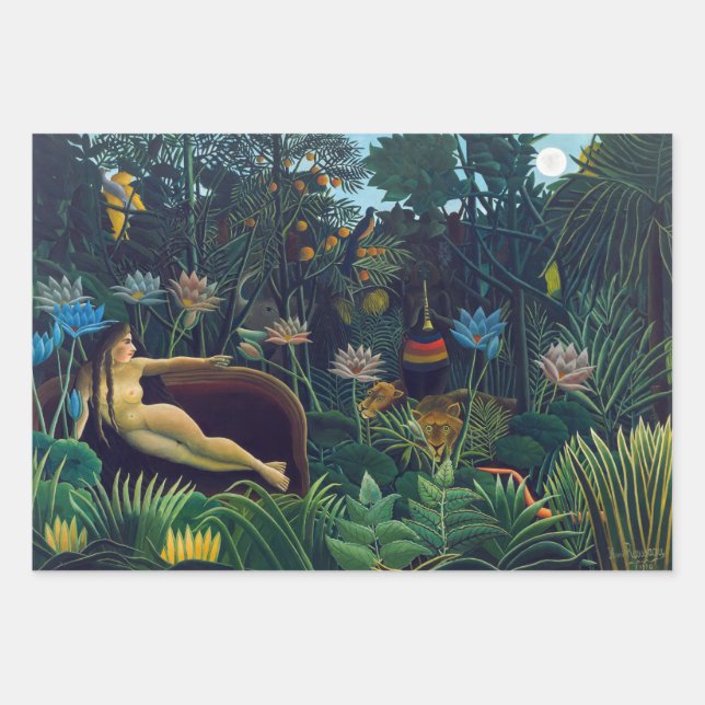 Henri Rousseau - The Dream / Le Reve Wrapping Paper Sheets (Front)