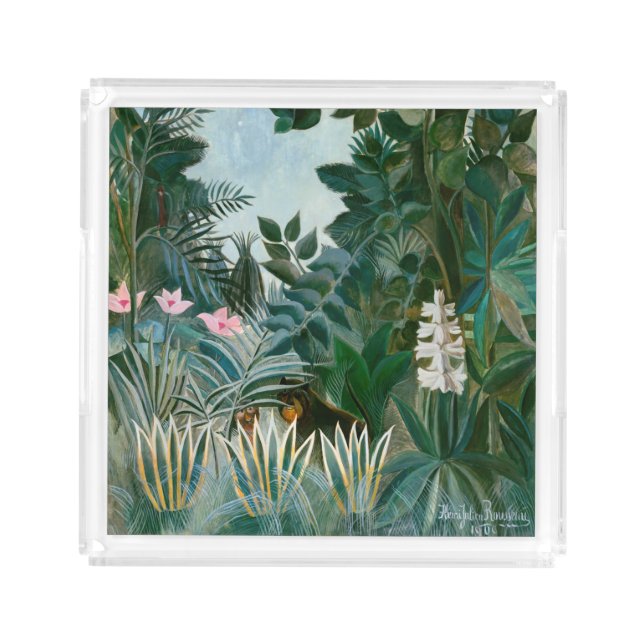 Henri Rousseau - The Equatorial Jungle Acrylic Tray (Front)
