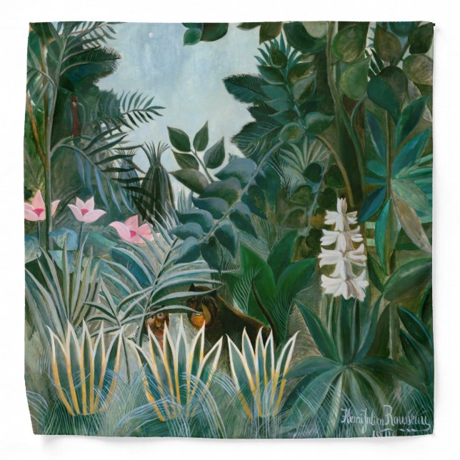 Henri Rousseau - The Equatorial Jungle Bandana (Front)