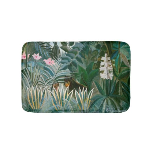 Henri Rousseau _ The Equatorial Jungle Bath Mat