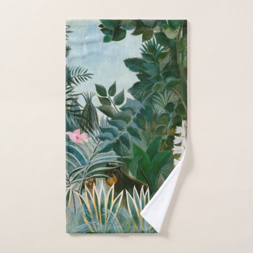 Henri Rousseau _ The Equatorial Jungle Bath Towel Set