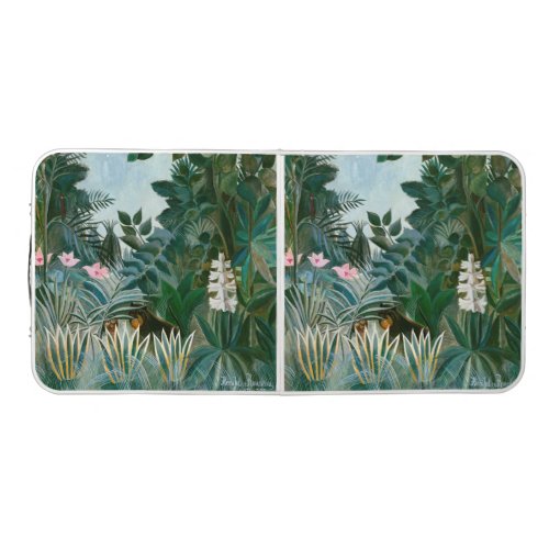 Henri Rousseau _ The Equatorial Jungle Beer Pong Table