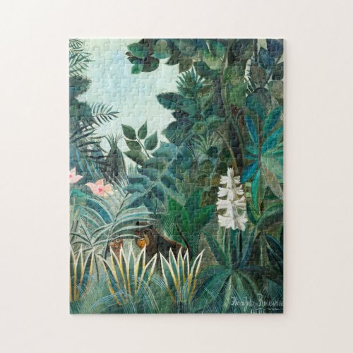 Henri Rousseau The Equatorial Jungle Botanical Gar Jigsaw Puzzle