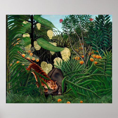 Henri Rousseau The Equatorial Jungle Botanical Gar Poster