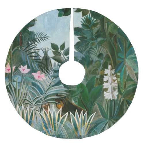 Henri Rousseau _ The Equatorial Jungle Brushed Polyester Tree Skirt