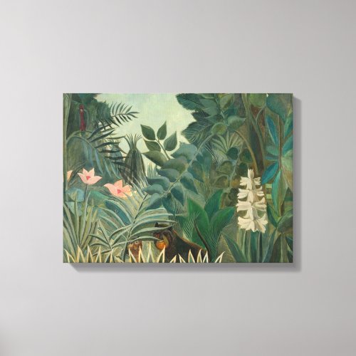 Henri Rousseau The Equatorial Jungle Canvas Print