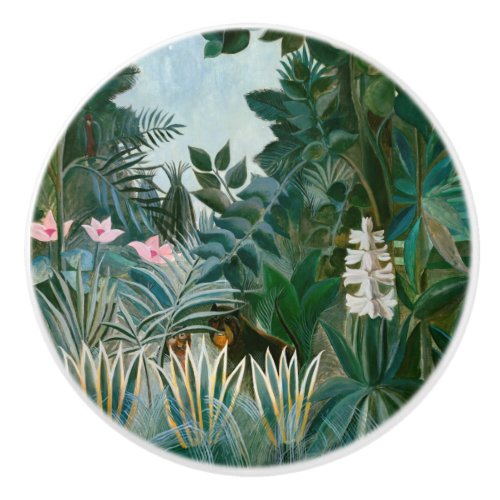 Henri Rousseau _ The Equatorial Jungle Ceramic Knob