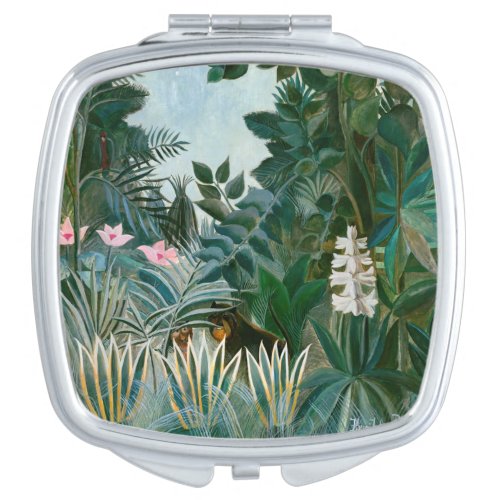 Henri Rousseau _ The Equatorial Jungle Compact Mirror