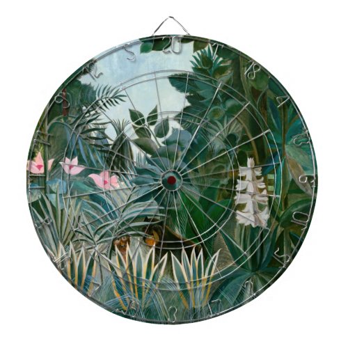 Henri Rousseau _ The Equatorial Jungle Dart Board